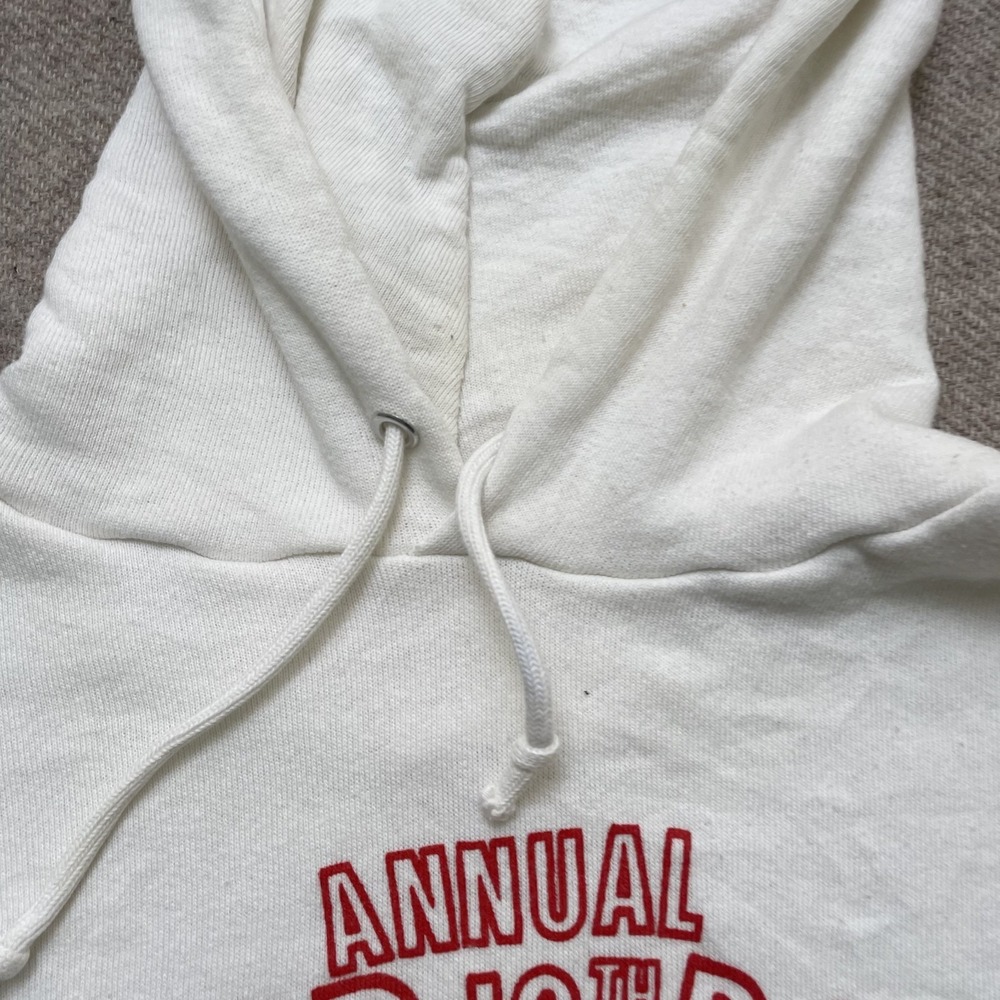 Vintage Super bowl Coca Cola Hoodie mens XL White 1990s USA - Picture 4 of 9